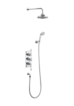 Trent Thermostatic Two Outlet Concealed Shower Valve